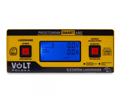 Akumulator do UPS VOLT Prostownik akumulatorowy SMART 6V/12V/24V 15A A80